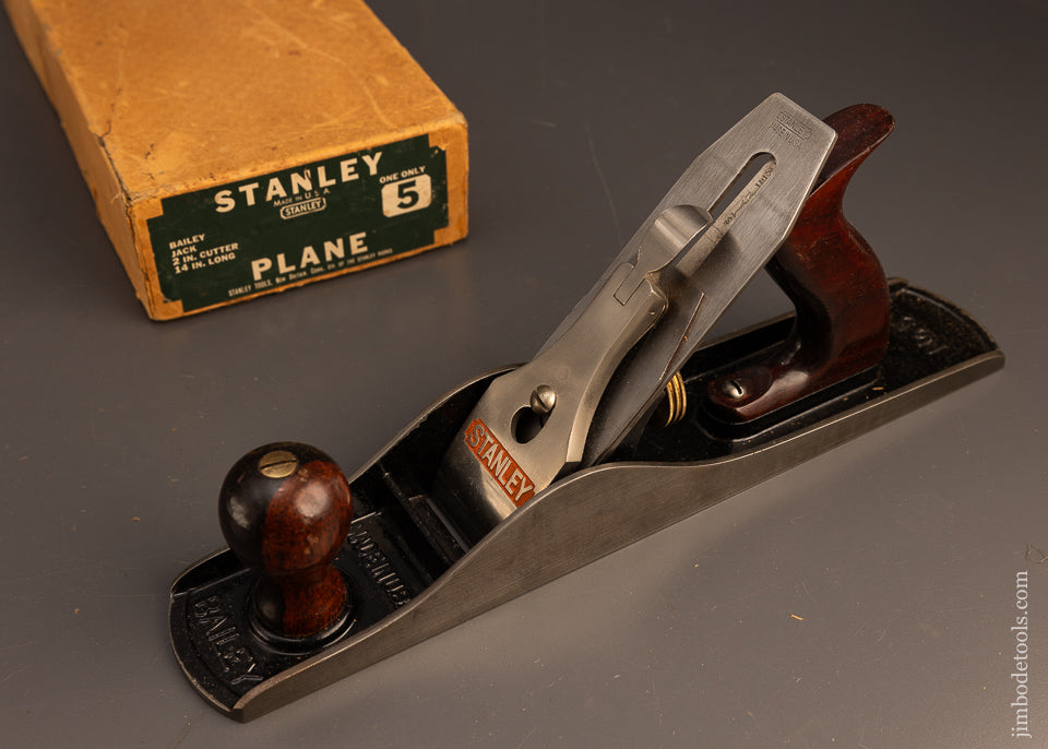 Stunning-STANLEY-No.-5-Jack-Plane-Near-Mint-in-Box-117600