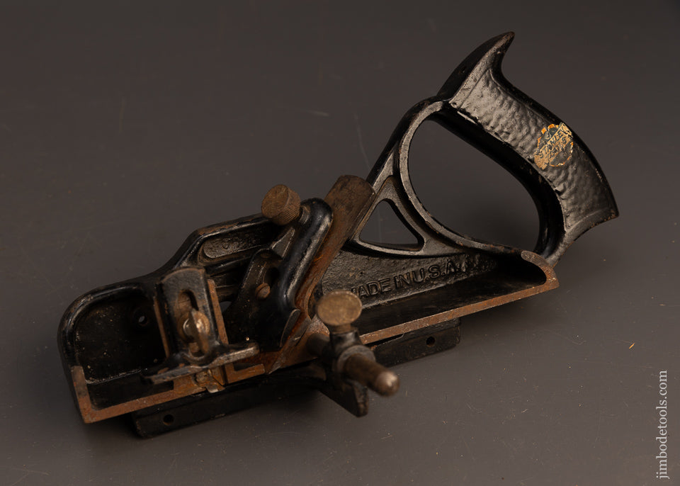 Fine-SWEETHEART-STANLEY-No.-289-Skew-Iron-Rabbet-&-Filletster-Plane-with-Decal-117603
