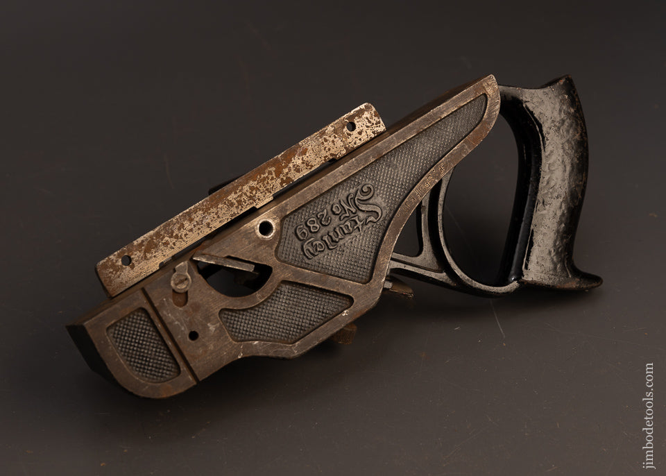 Fine-SWEETHEART-STANLEY-No.-289-Skew-Iron-Rabbet-&-Filletster-Plane-with-Decal-117603