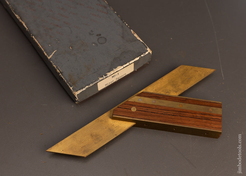 BRIDGE-CITY-TOOL-WORKS-MS-1-Miter-Square-Near-Mint-in-Box-117610