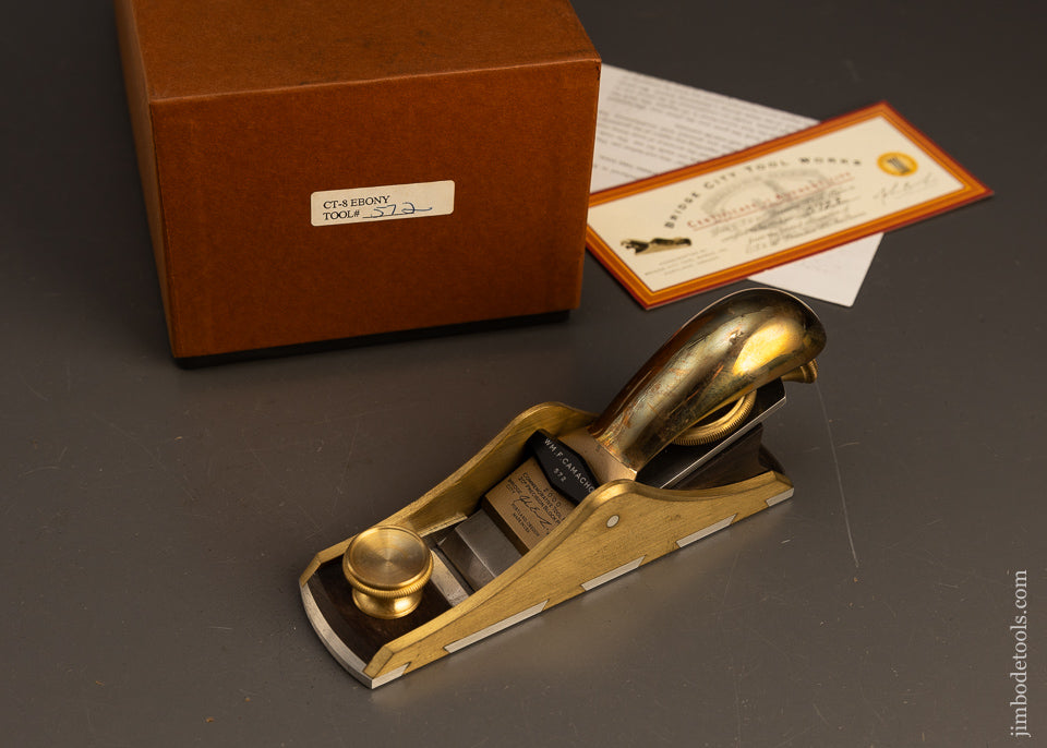 BRIDGE-CITY-TOOL-WORKS-CT-8-Block-Plane-with-Adjustable-Mouth-Mint-in-Box-117614