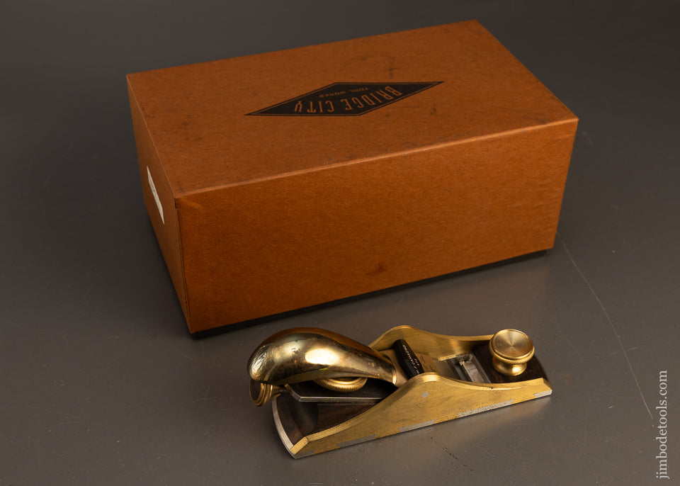 BRIDGE-CITY-TOOL-WORKS-CT-8-Block-Plane-with-Adjustable-Mouth-Mint-in-Box-117614