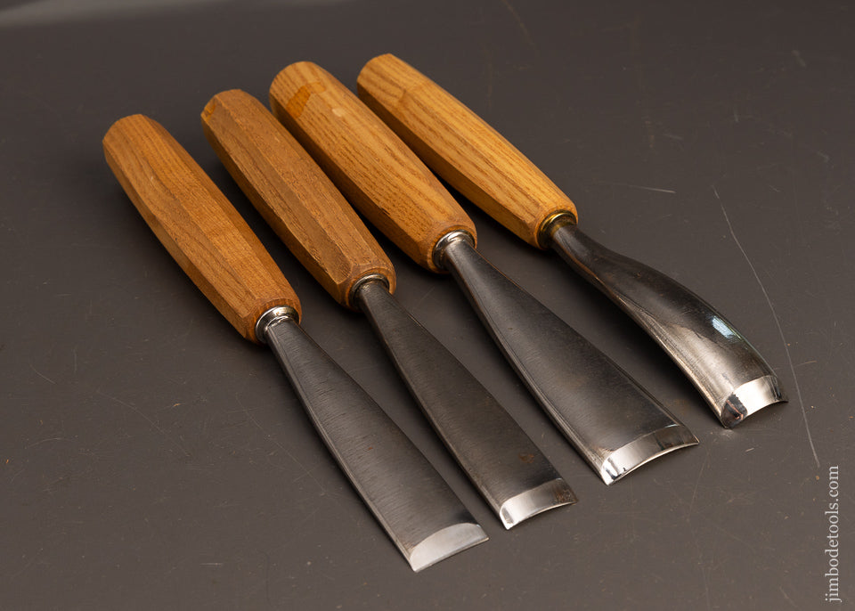 Mint-Set-of-4-Fat-PFEIL-SWISS-MADE-Carving-Tools-Gouges-117622