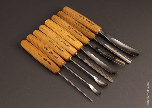 Mint-Set-of-8-PFEIL-SWISS-MADE-Carving-Chisels-Gouges-117641