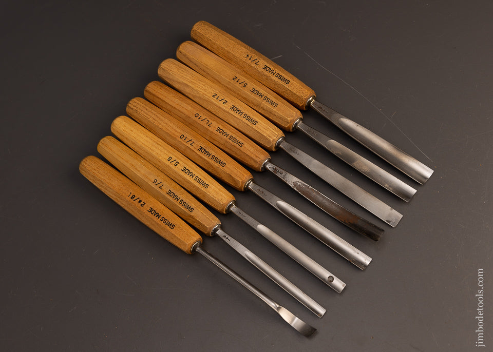 Mint Set of 8 PFEIL SWISS MADE Carving Chisels Gouges - 117643 – Jim ...