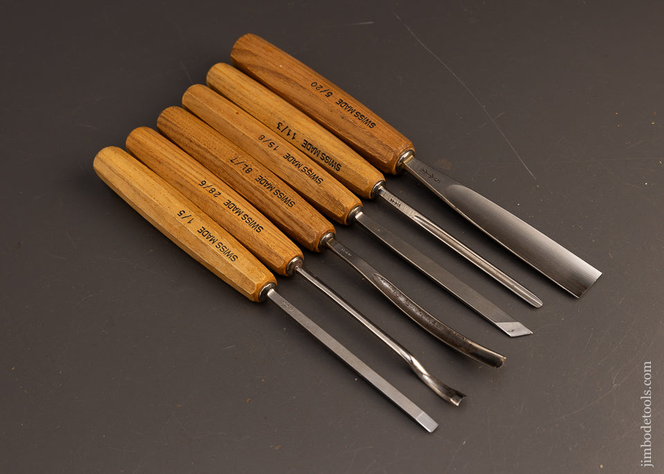 Mint-Set-of-6-PFEIL-SWISS-MADE-Carving-Chisels-Gouges-117645