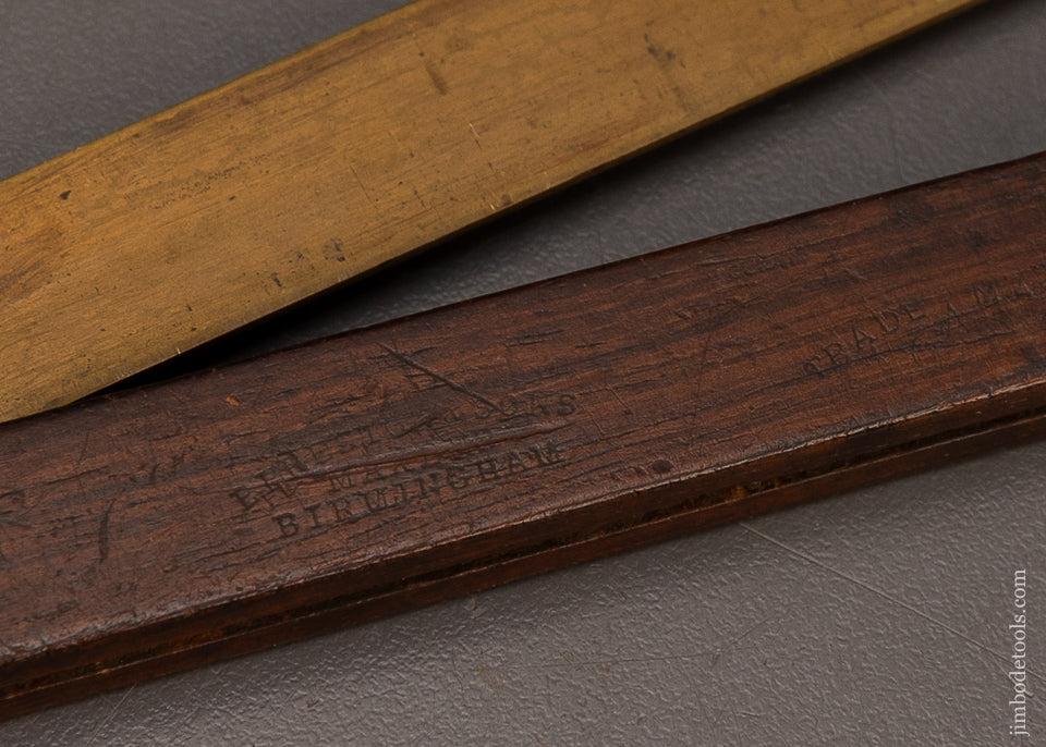 PRESTON-12-Inch-Rosewood-&-Brass-Shipwright’s-Double-Bevel-Square-117647