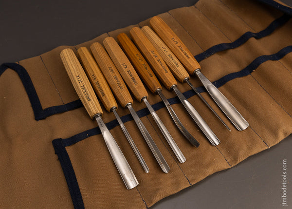 Mint-Set-of-8-PFEIL-SWISS-MADE-Carving-Chisels-Gouges-117650