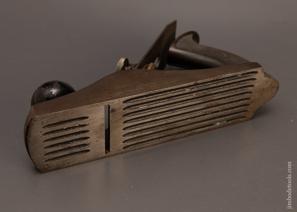 Rare-8-Inch-Corrugated-CHAPLIN’S-PATENT-Smooth-Plane-with-Adjustable-Mouth-117666