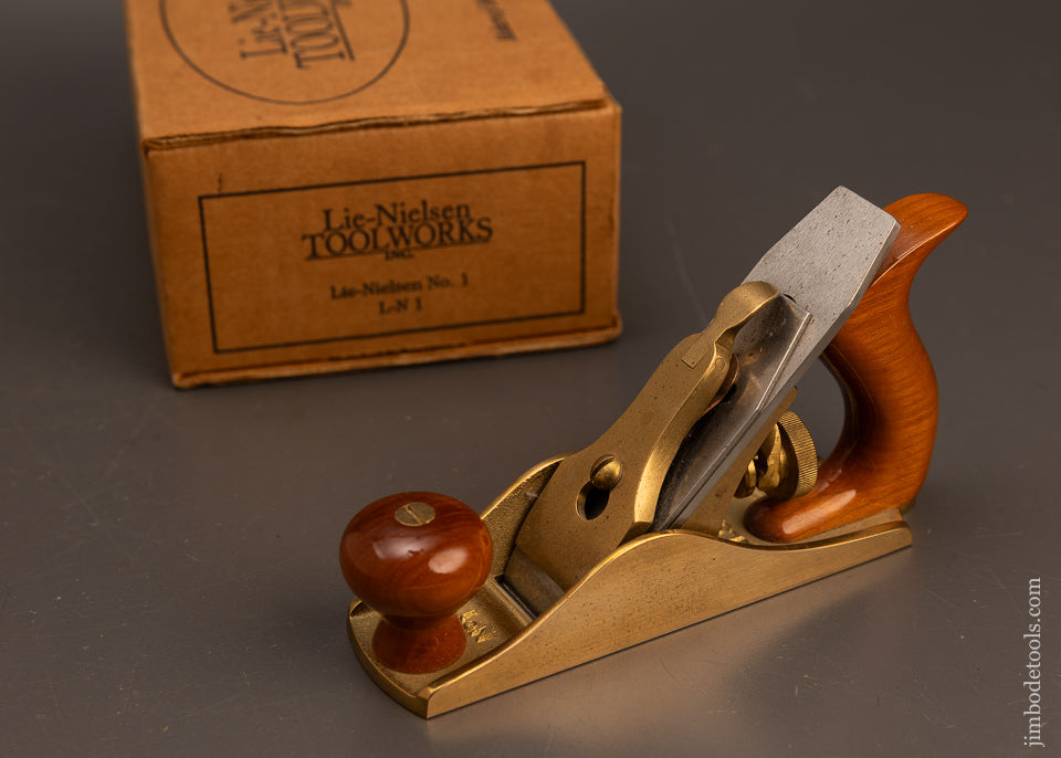Discontinued-BRONZE-LIE-NIELSEN-No.-1-Smooth-Plane-Mint-in-Box-117682