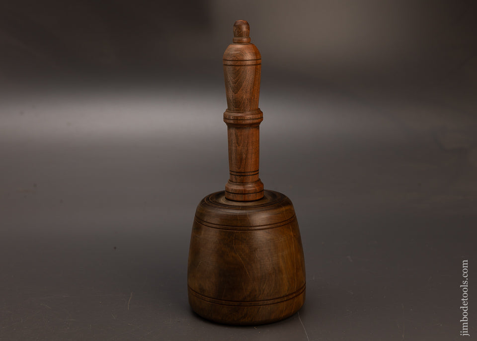 Stunning-1-Pound-12-Ounce-Fancy-Lignum-Vitae-English-Carving-Mallet-117697
