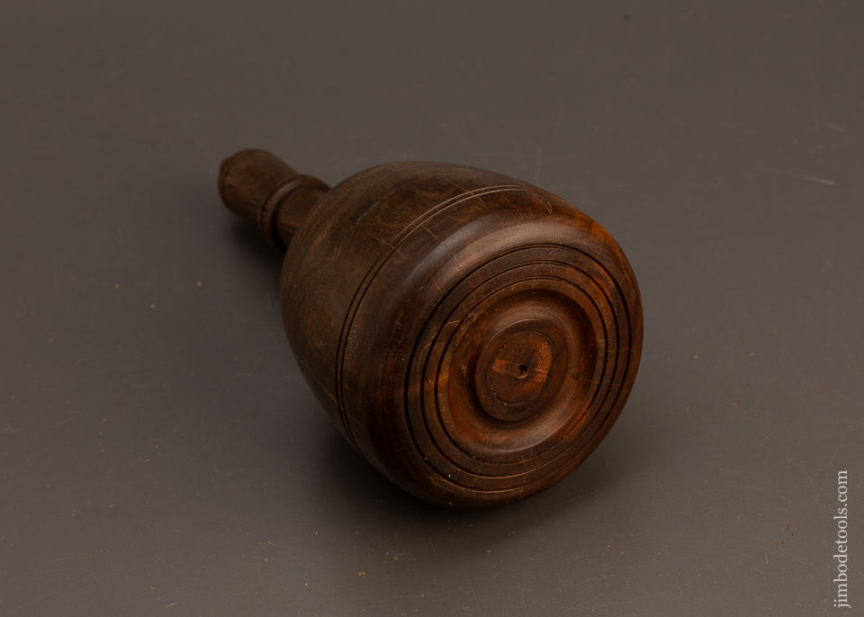 Stunning-1-Pound-13-Ounce-Fancy-Lignum-Vitae-English-Carving-Mallet-117698