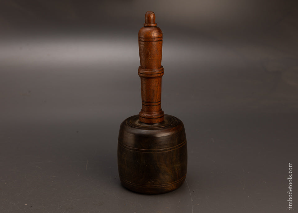 Stunning 1 Pound 10 Ounce Fancy Lignum Vitae English Carving Mallet - 117699