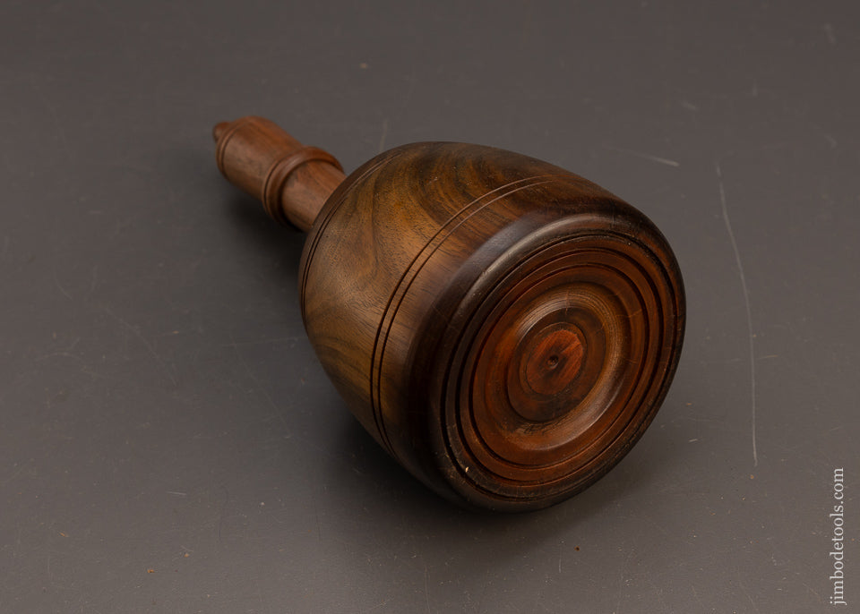 Stunning-2-Pound-Fancy-Lignum-Vitae-English-Carving-Mallet-117700