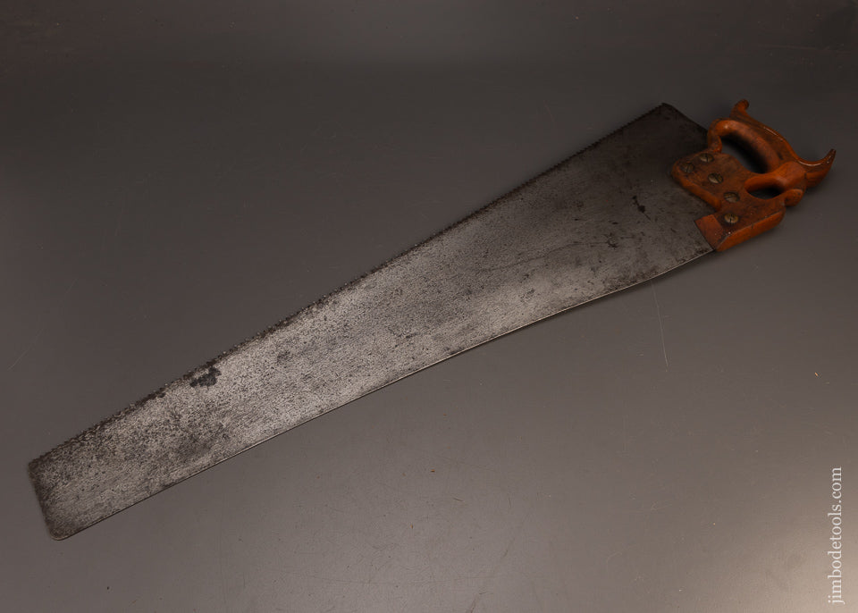 Excellent-DISSTON-No.-D-8-Thumb-Hole-Rip-Hand-Saw-117701