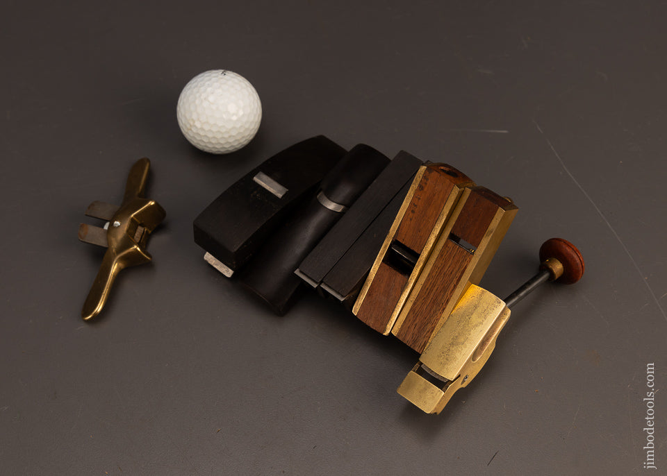 Set-of-8-Modern-Maker-Ebony-&-Rosewood-Miniature-Plane-117704