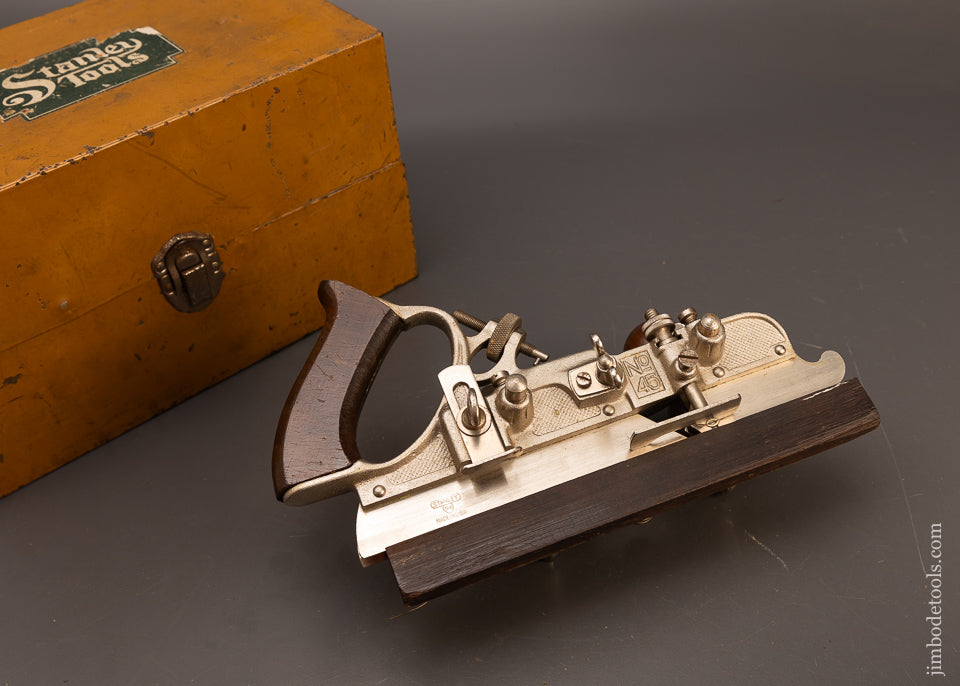 STANLEY-No.-45-Sweetheart-Combination-Plow-Plane-100%-Complete-Fine-in-Box-117708