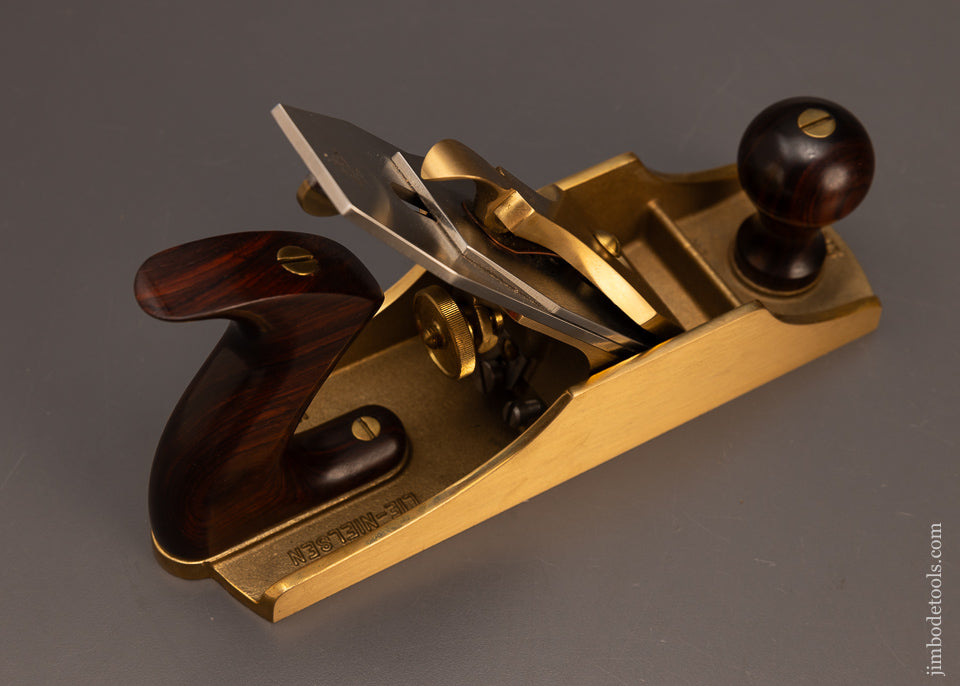 Very-Rare-Mint-in-Box-BRONZE-LIE-NIELSEN-No.-4-1/2-Jumbo-Smooth-Plane-with-Cocobolo-Handles-117771