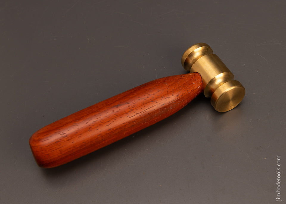 Mint-Unused-1-Pound-Brass-Carving-Mallet-with-Paddock-Handle-117772