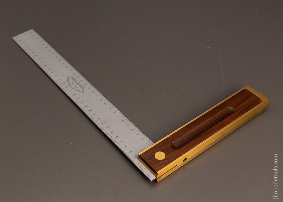 BRIDGE-CITY-TOOL-WORKS-Rosewood-No.-AS-14-Adjustable-Try-Square-Metric-Mint-in-Box-117820
