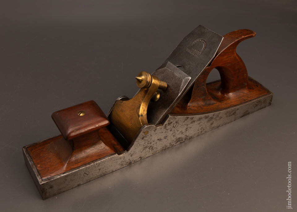 Really-Nice-15-1/2-Inch-Dovetailed-Mahogany-Infill-Bench-Plane-by-MACKAY-117823