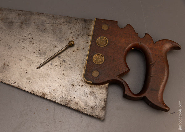 Rare-DISSTON-No.-42-JACKSON-GORHAM-1856-PATENT-Combination-Saw-117826