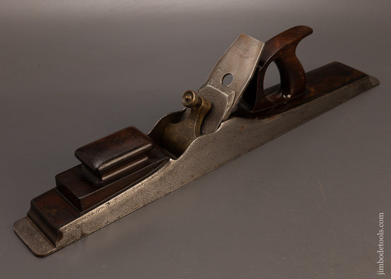 Very-Rare-Pre-War-NORRIS-No.-1-Dovetailed-Rosewood-Infill-24-1/2-Inch-Jointer-Plane-117847