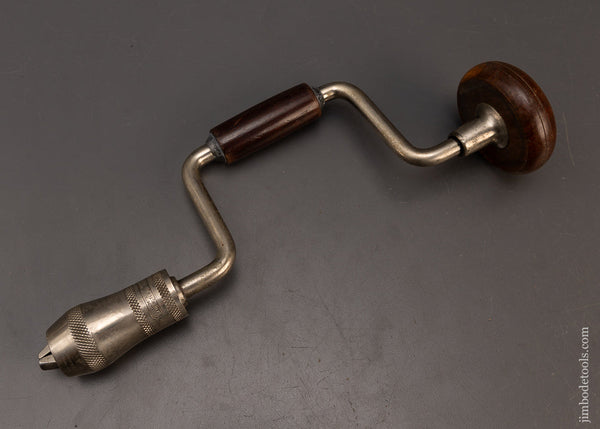 Extra-Fine-Rosewood-6-Inch-Bit-Brace-LM-&-K-WORKS-Lancaster,-N.Y.-1890-Patent-117853