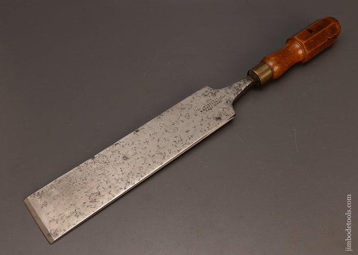 Remarkable-2-1/2-x-19-Inch-MARPLES-Boxwood-Handled-Paring-Chisel-Slick-117877