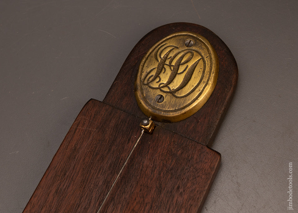 Gorgeous-17-Inch-Mahogany-&-Brass-Gravity-Plumb-Level-117878