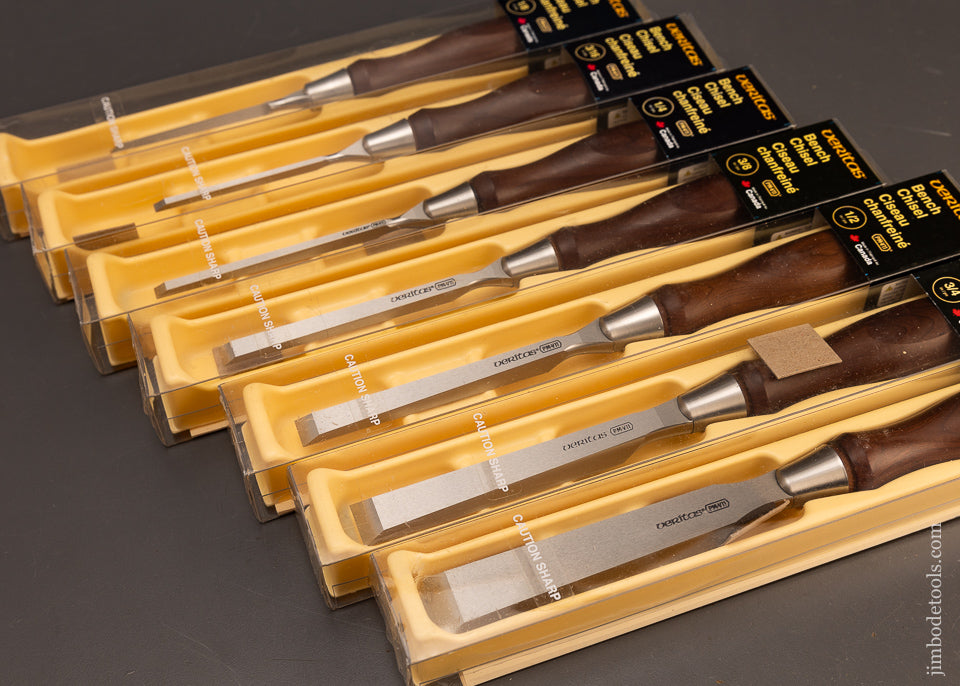 Dead-Mint-in-Box-Set-of-7-LEE-VALLEY-VERITAS-PM-VII-Bench-Chisels-117887