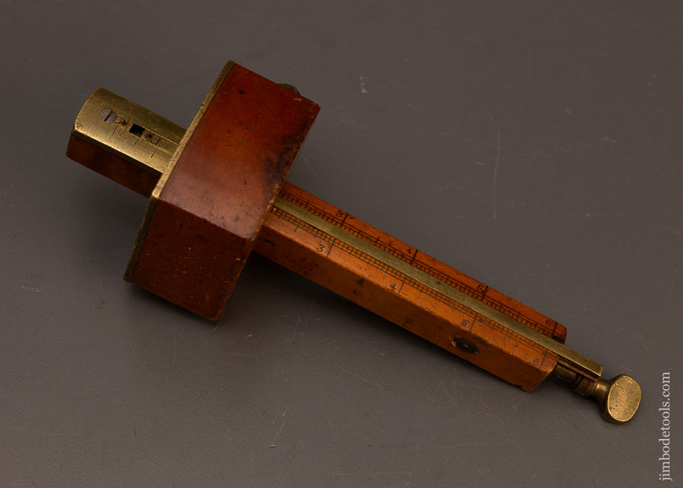 Extra-Fine-Rare-Solid-Boxwood-DISSTON-&-MORSS-Mortise-Gauge-117896