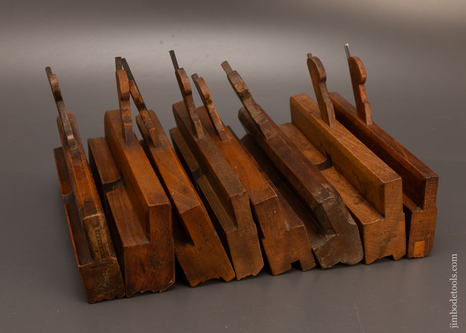 Really-Good-Set-of-8-Wooden-Moulding-Planes-117926