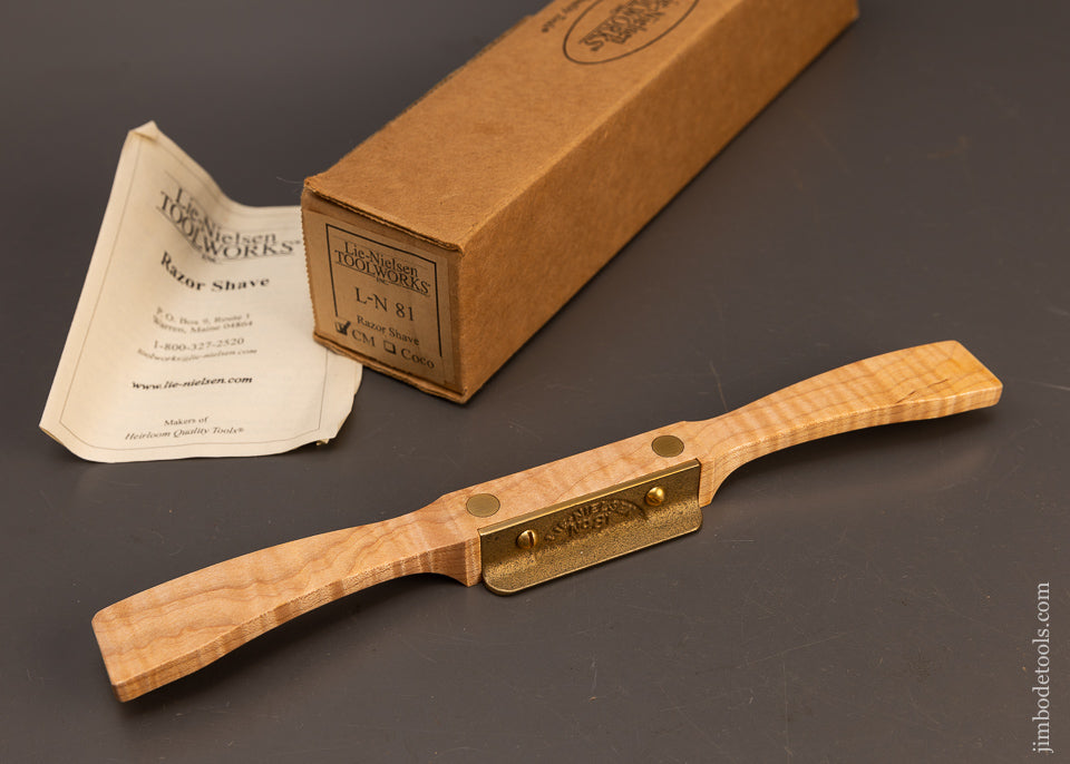 Very-Rare-Mint-in-Box-LIE-NIELSEN-No.-81-Razor-Edge-Spokeshave-117932