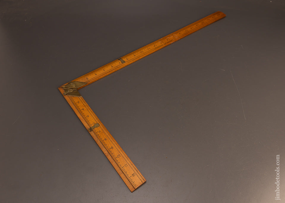 S.T.-TAYLOR-N.Y.-24-Inch-Wooden-Folding-Tailor’s-Square-Fine-117937