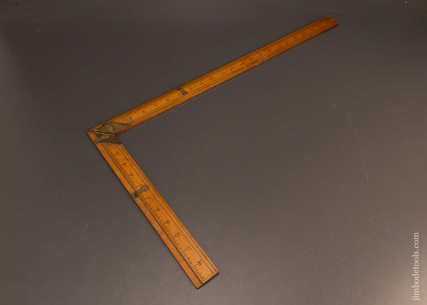 S.T.-TAYLOR-N.Y.-24-Inch-Wooden-Folding-Tailor’s-Square-Fine-117937