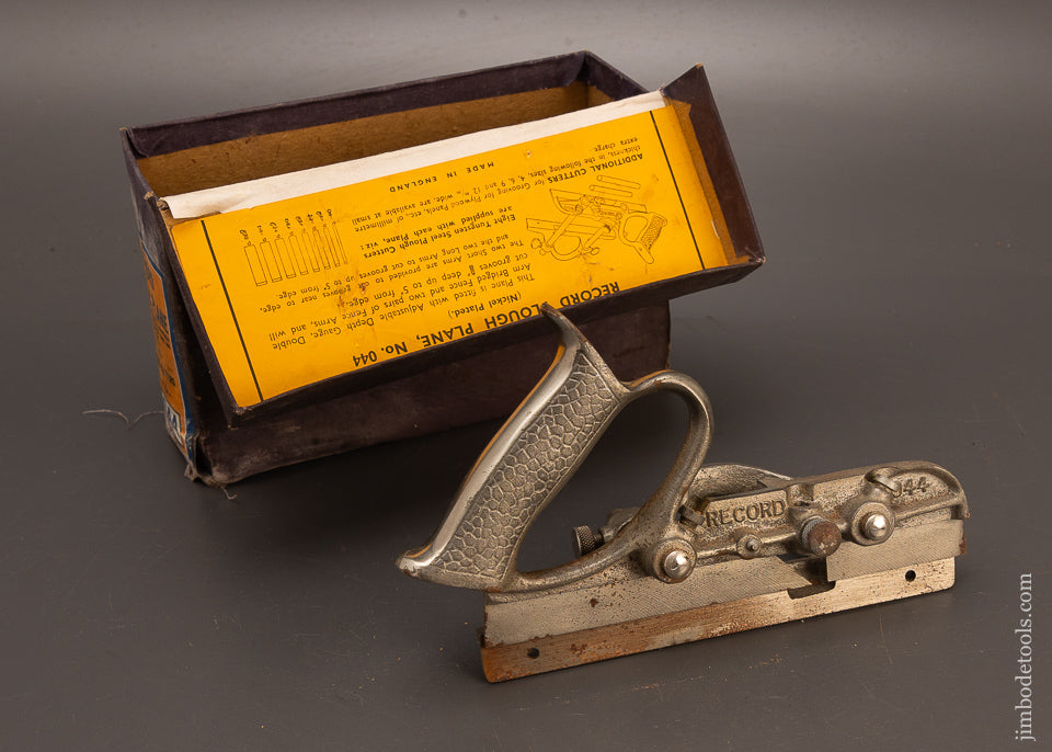 RECORD-No.-044-Plough/Plow-Plane-100%-COMPLETE-in-Original-Box-117940