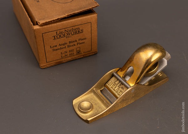 Near-Mint-in-Box-LIE-NIELSEN-No.-103-Bronze-Block-Plane-Discontinued-in-Original-Box-117975