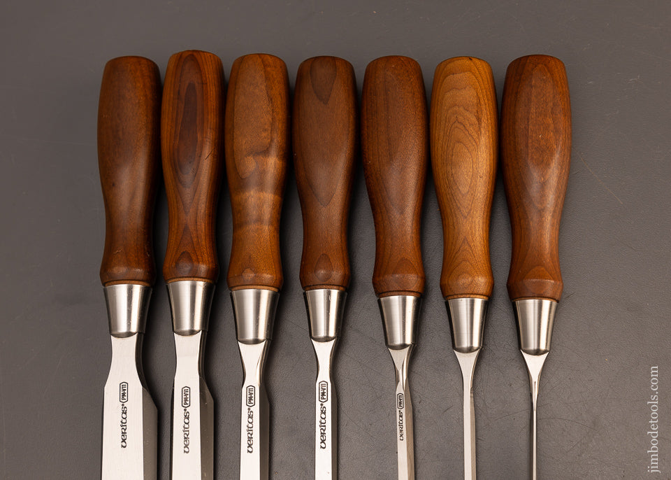 Near-Mint-Set-of-7-LEE-VALLEY-VERITAS-PM-VII-Bench-Chisels-117979