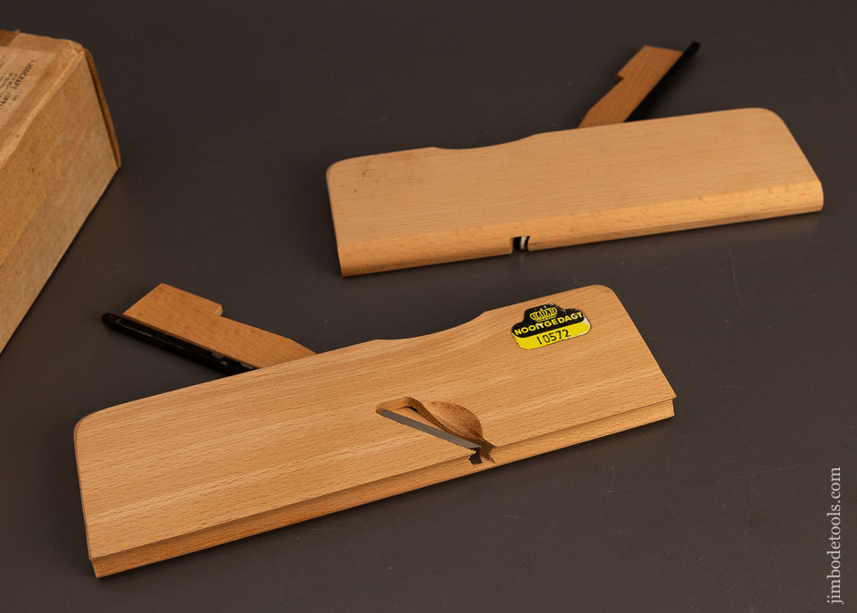 Mint-in-Box-Unused-Pair-of-3/8-Inch-(No.-6)-Hollow-&-Round-Moulding-Planes-by-NOOITGEDAGT-117997
