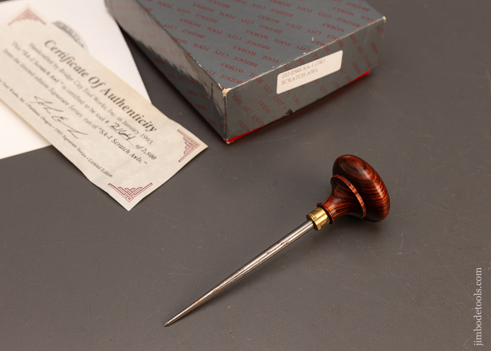 BRIDGE-CITY-TOOL-WORKS-SA-1-Awl-Mint-in-Box-117998