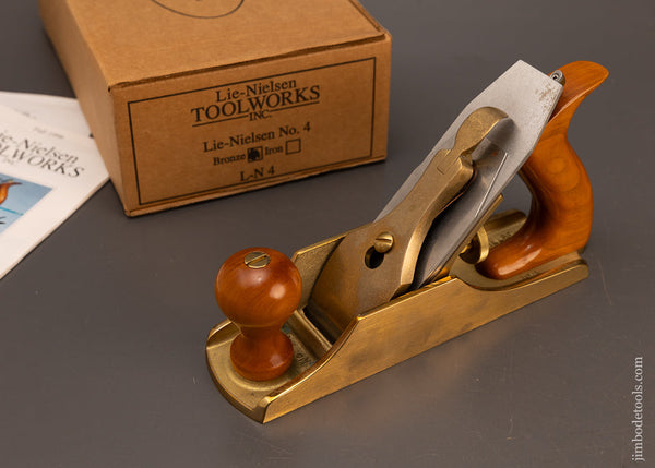 Bronze-LIE-NIELSEN-No.-4-Smooth-Plane-Near-Mint-in-Box-Unused-Out-of-Stock-@-Lie-Nielsen-118003