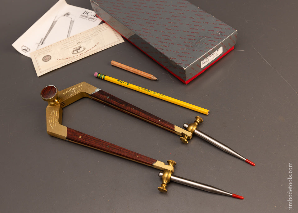 BRIDGE-CITY-TOOL-WORKS-DC-40-Compass-Near-Mint-in-Box-118013