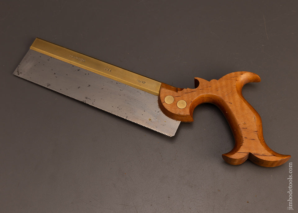 LIE-NIELSEN-Brass-Back-Dovetail-Saw-Discontinued-Tiger-Maple-118050