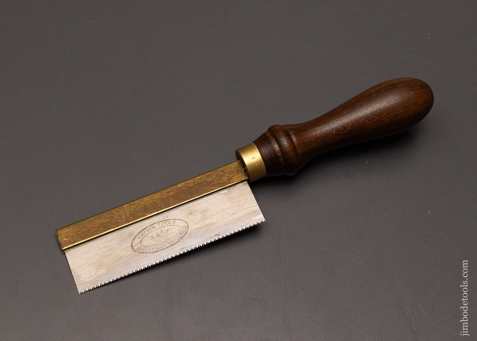Mint-CROWN-TOOLS-Rosewood-Handled-Extra-Fine-Brass-Back-Dovetail-Saw-118064