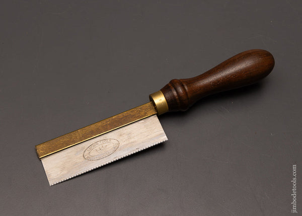 Mint-CROWN-TOOLS-Rosewood-Handled-Extra-Fine-Brass-Back-Dovetail-Saw-118064