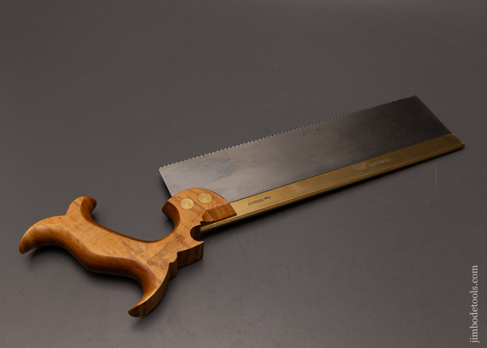 Discontinued-Tiger-Maple-Handled-LIE-NIELSEN-Brass-Back-Carcass-Saw-118065