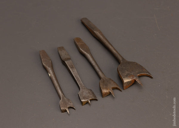 4-Early-18th-Century-Flat-Tang-Center-Bits-118122