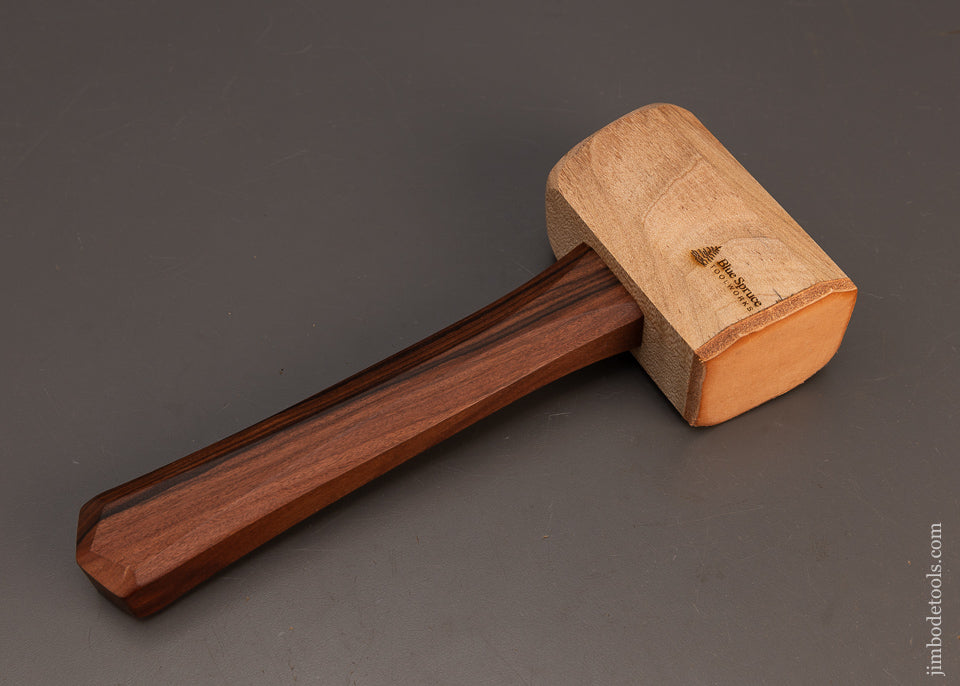 Gorgeous-BLUE-SPRUCE-TOOL-WORKS-Hand-Crafted-Mallet-118130