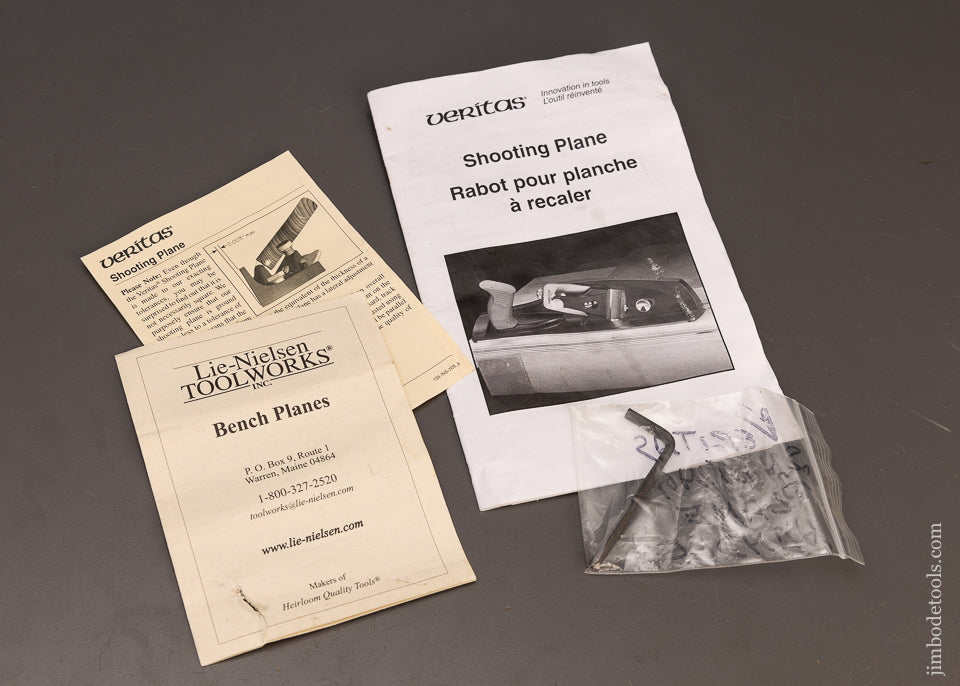 Near-Mint-LEE-VALLEY-VERITAS-Shooting-Plane-Chute-Board-Plane-118131